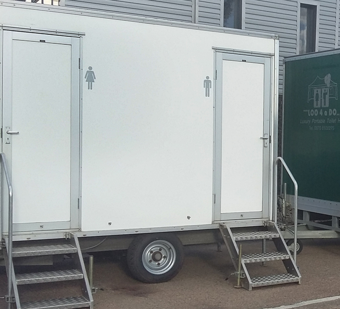 1+1 Deluxe toilet trailer from Loo4ado in the Midlands