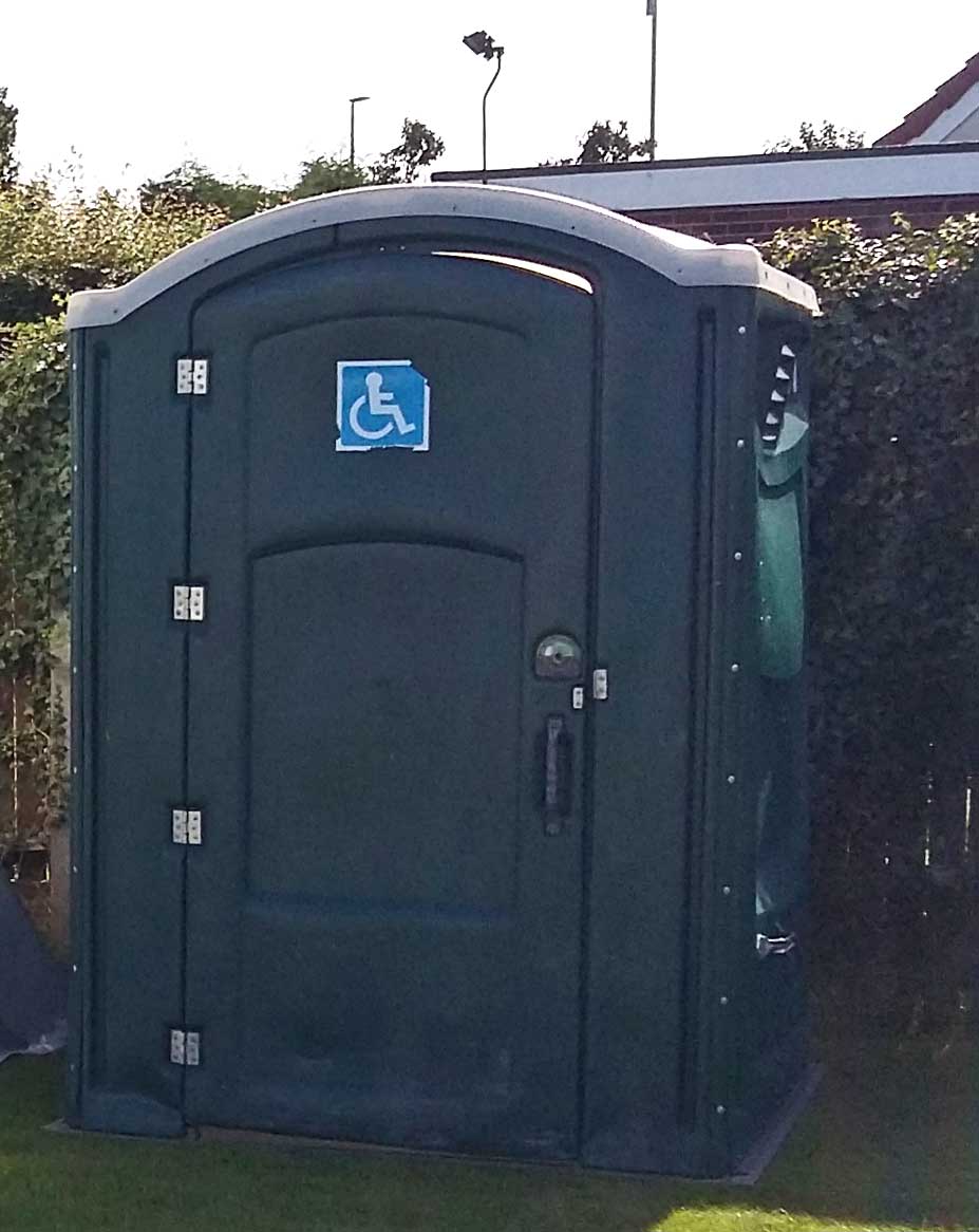 Disabled portable toilet for hire