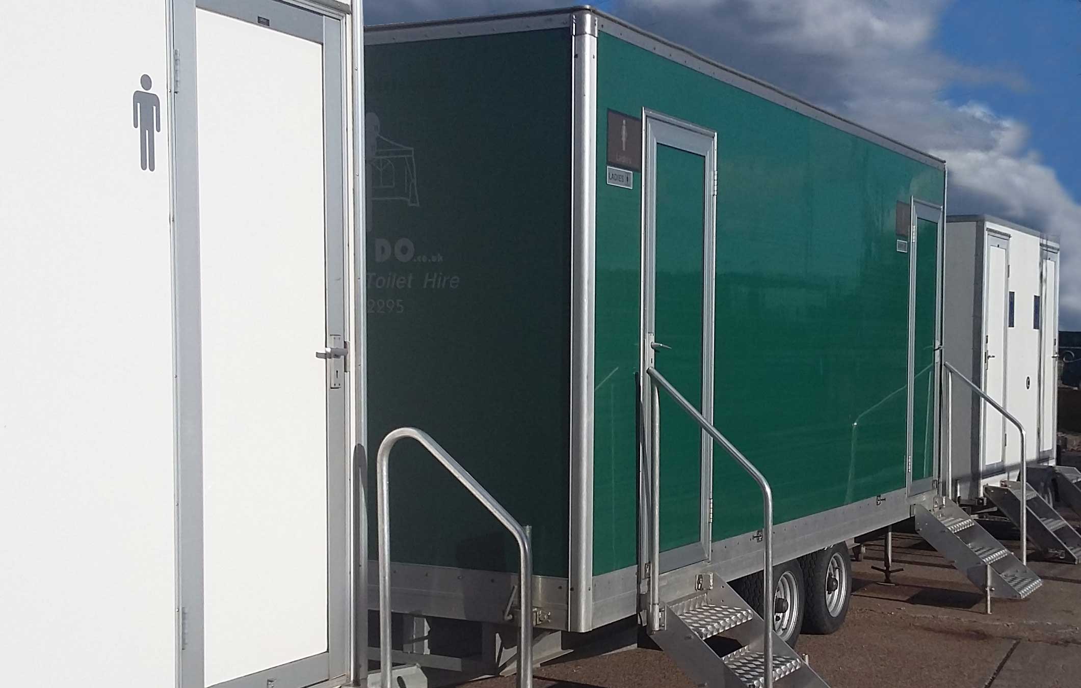 Hire luxury portable toilet trailers for your special event